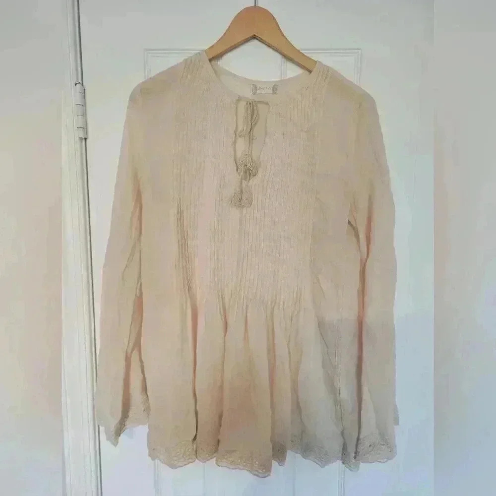 Altar'd State Boho Tunic with Embroidery and Tassels